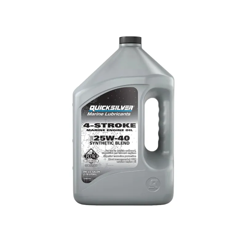 Quicksilver 4-Taktsolja 25W-40 Syntetisk blandning- 4 Liter Bästa pris