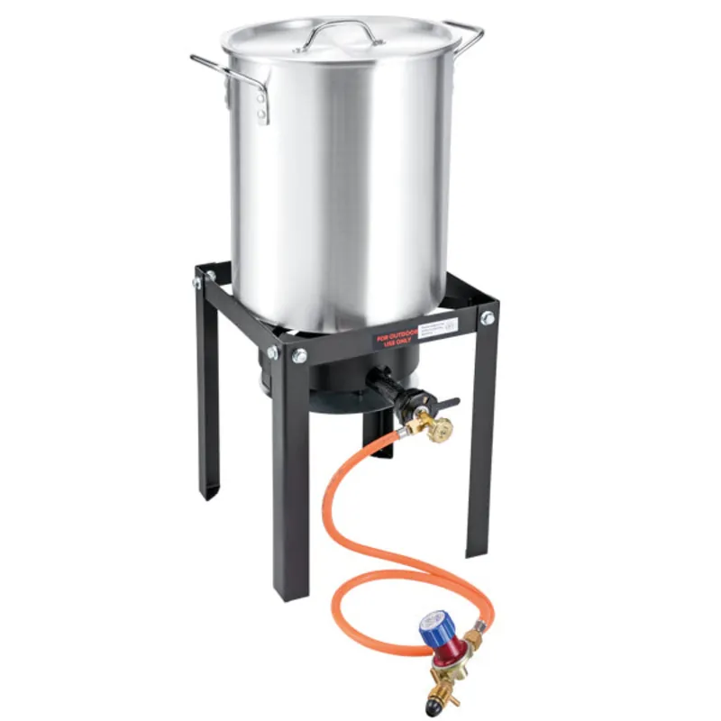 1852 Krabb-/musselkokare 30L med Brännare och Stativ Outlet