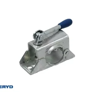 Stödhjulsklämma Ø48mm Standard med vikbar vev Plåt cc 105mm Expressleverans