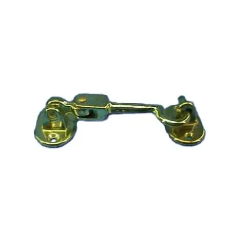 Dörrkrok med dubbellänk, mässing, 90 mm Endast idag