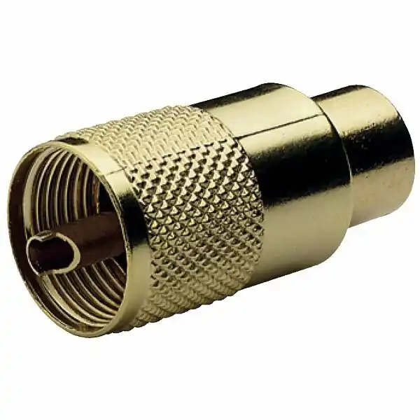 Glomex VHF-kontakt PL259 till 10mm kabel (RG213) guldplätera Populärt val
