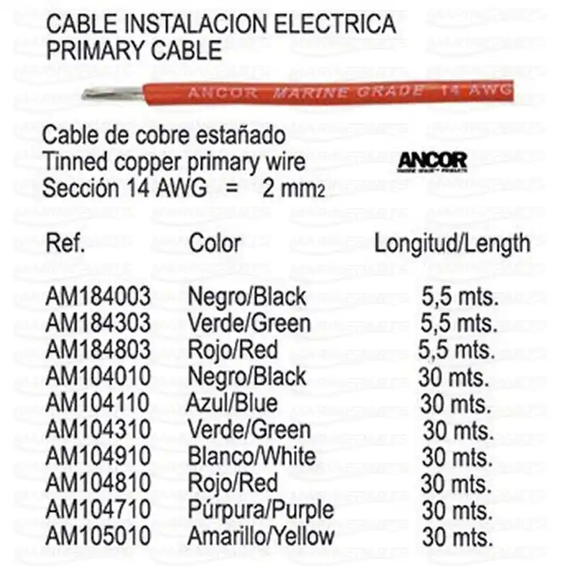 PRIMARY CABLE WHITE 30 m. Extra rabatt