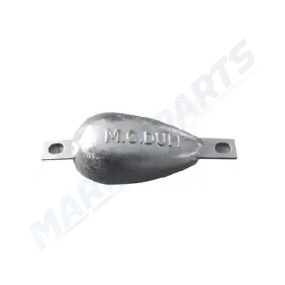 Zink anod 229 x 83 x 41 mm Snabb frakt